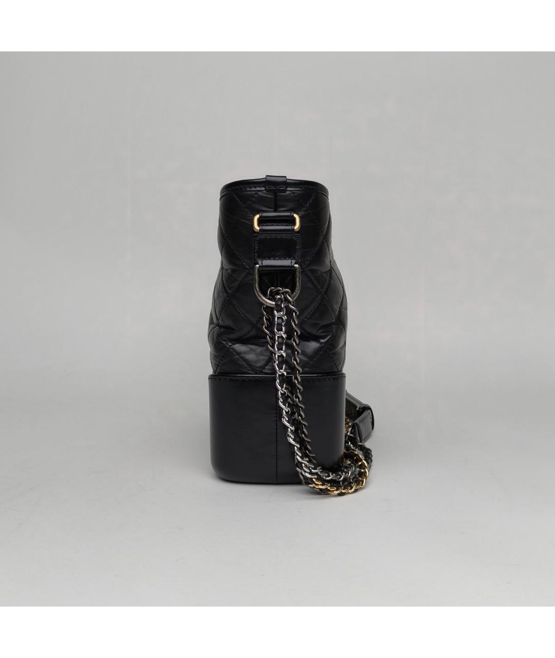 CHANEL Черная кожаная сумка через плечо, фото 5