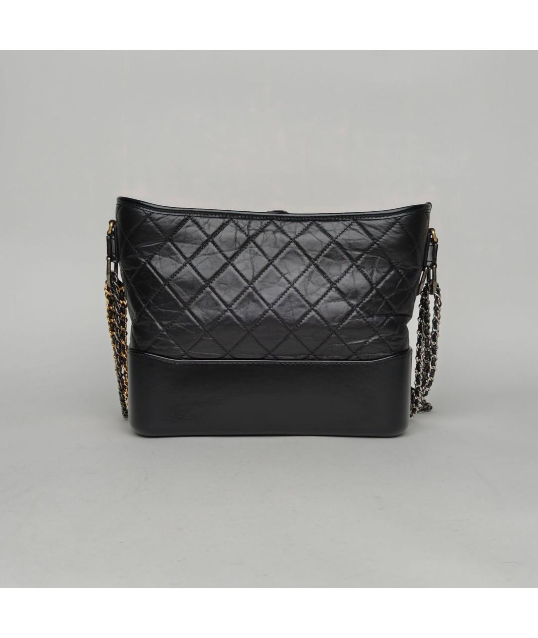CHANEL Черная кожаная сумка через плечо, фото 4