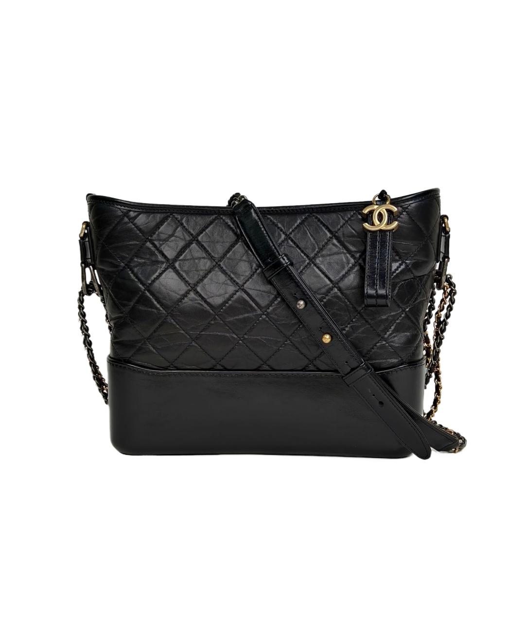 CHANEL Черная кожаная сумка через плечо, фото 1