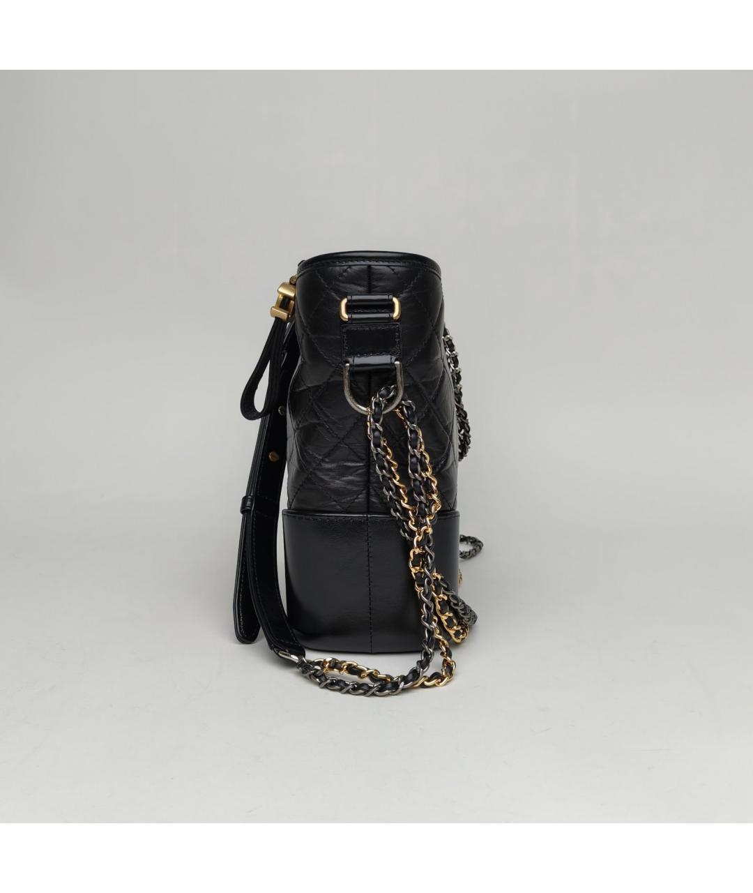 CHANEL Черная кожаная сумка через плечо, фото 3