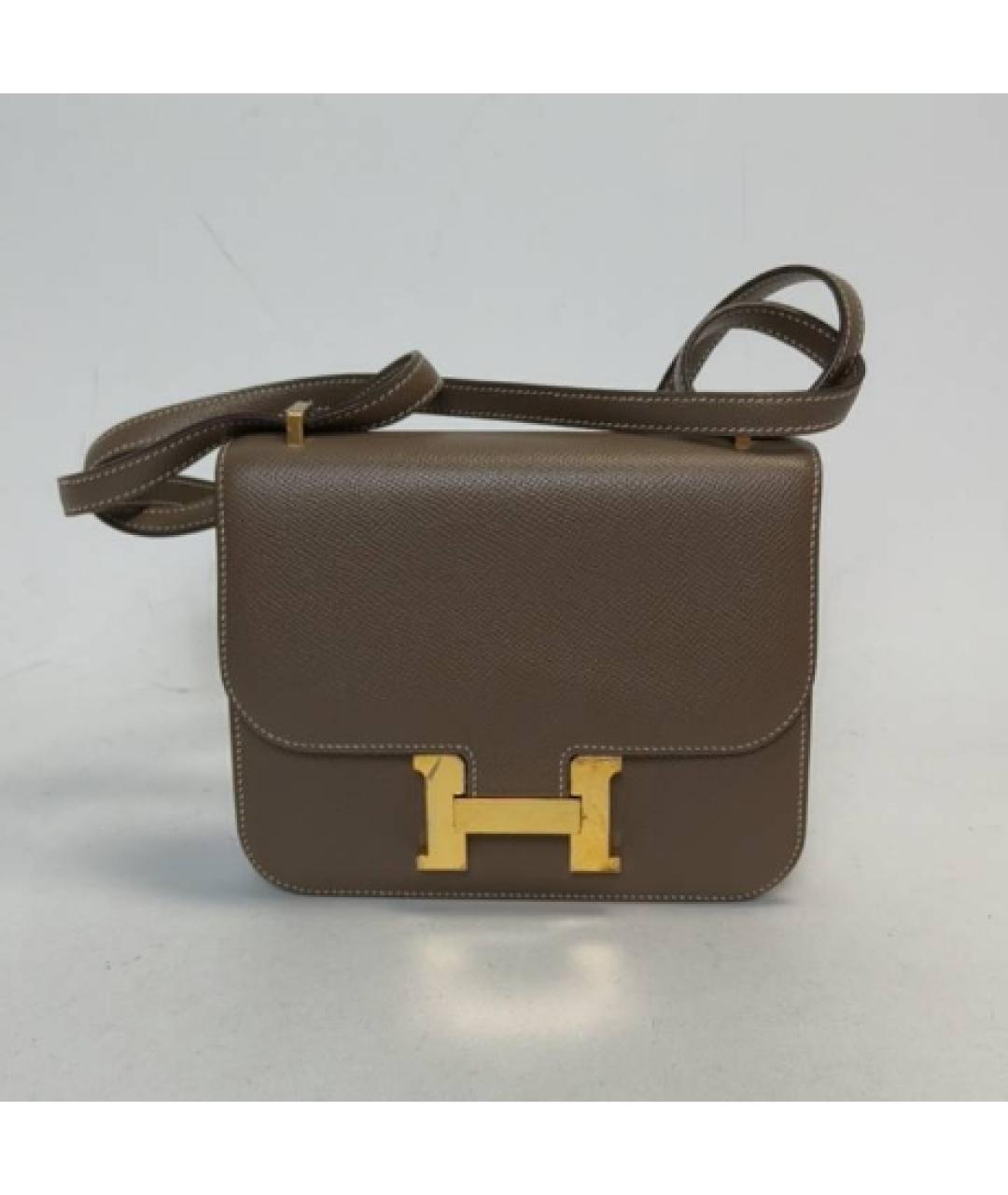 HERMES Кожаная сумка через плечо, фото 9