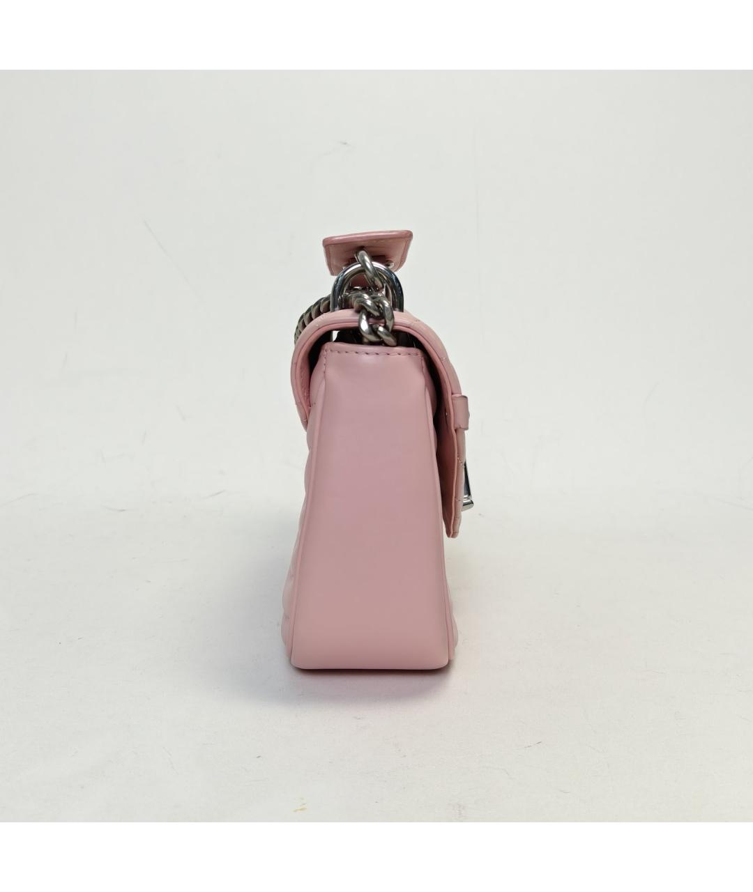 LOUIS VUITTON Розовая кожаная сумка через плечо, фото 2