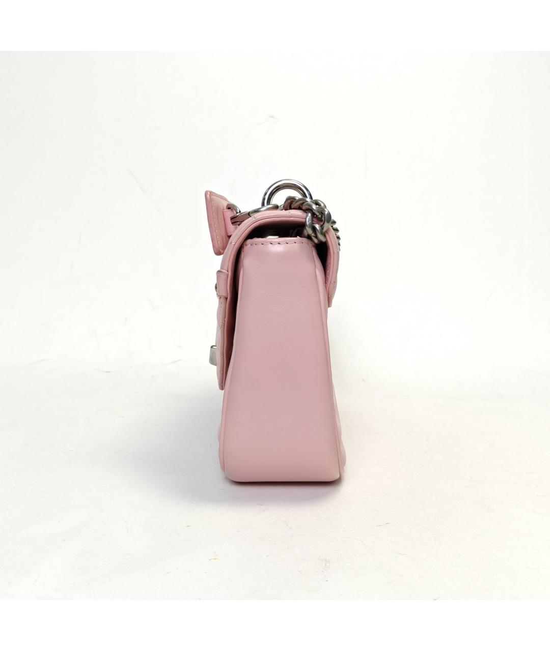 LOUIS VUITTON Розовая кожаная сумка через плечо, фото 8