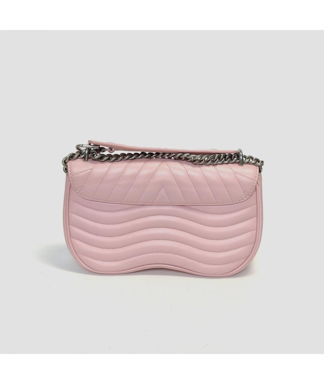 LOUIS VUITTON Розовая кожаная сумка через плечо, фото 9