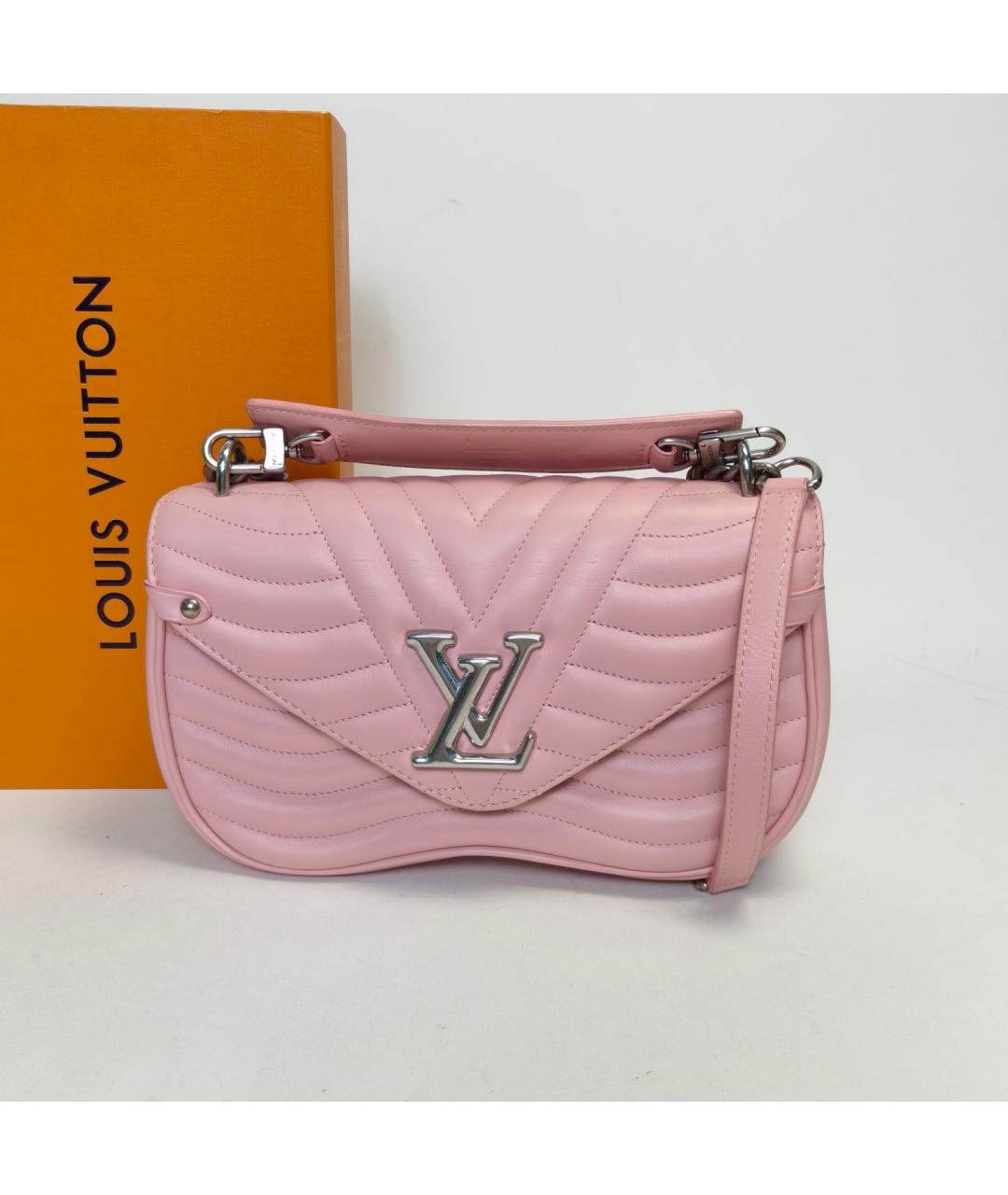 LOUIS VUITTON Розовая кожаная сумка через плечо, фото 6