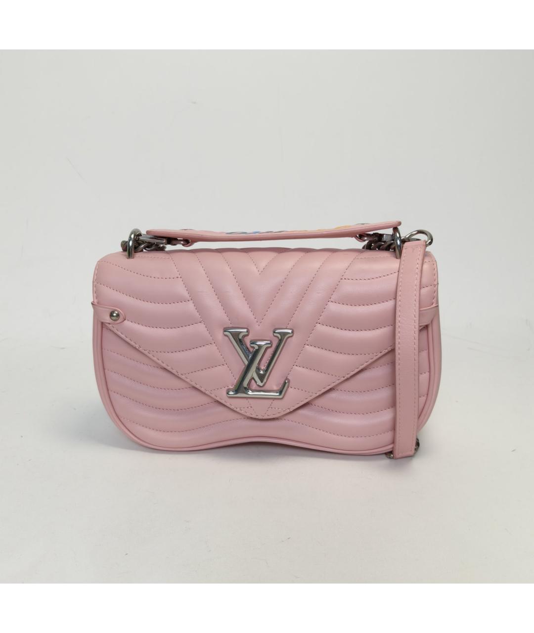 LOUIS VUITTON Розовая кожаная сумка через плечо, фото 7