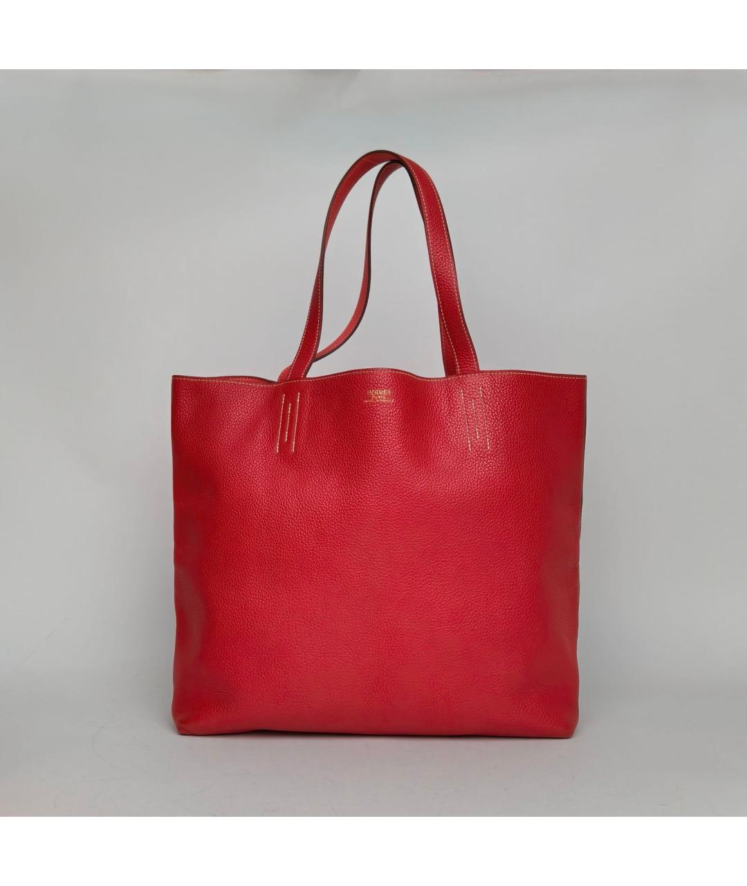 HERMES Красная кожаная сумка через плечо, фото 2