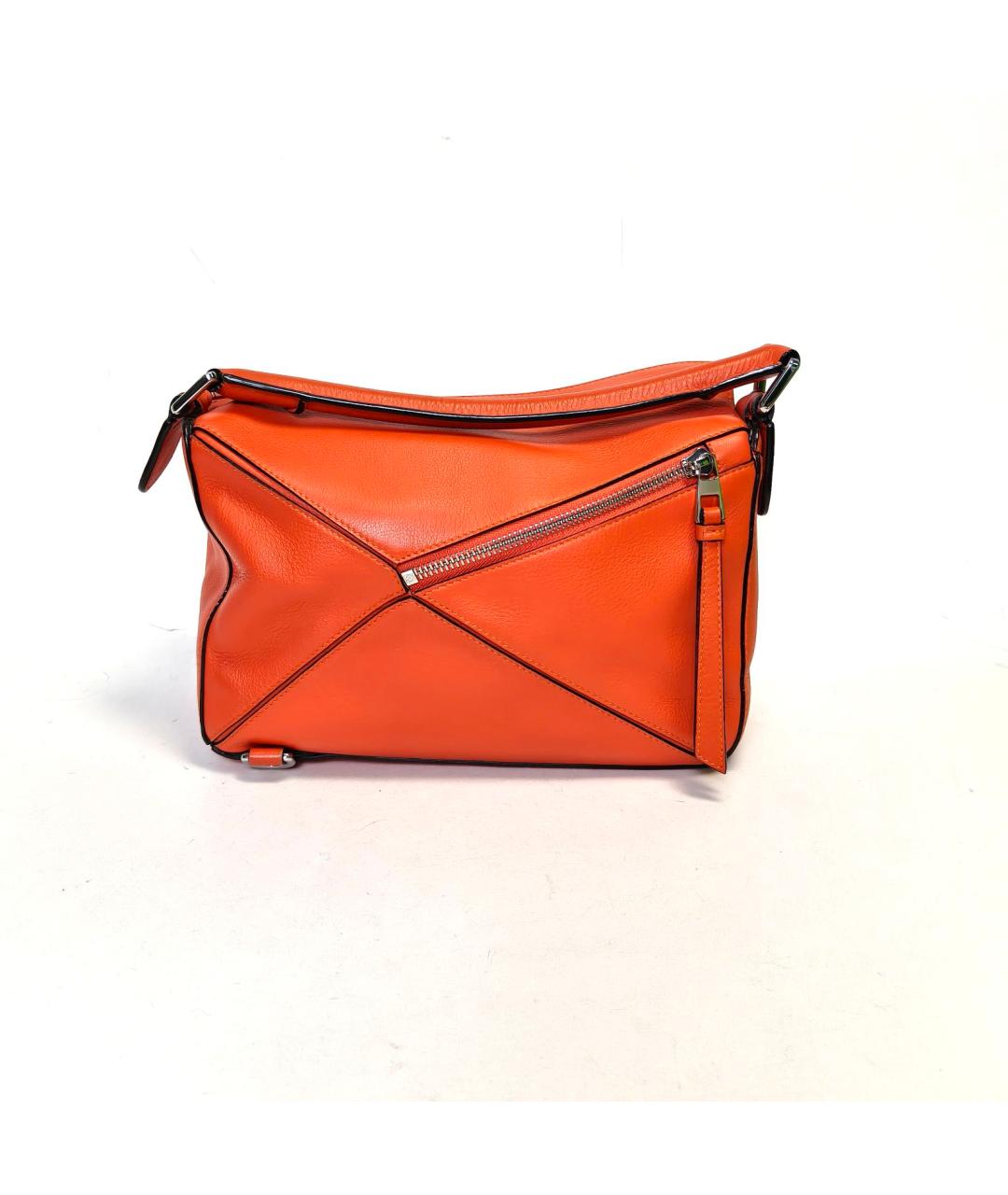 LOEWE Оранжевая кожаная сумка через плечо, фото 4