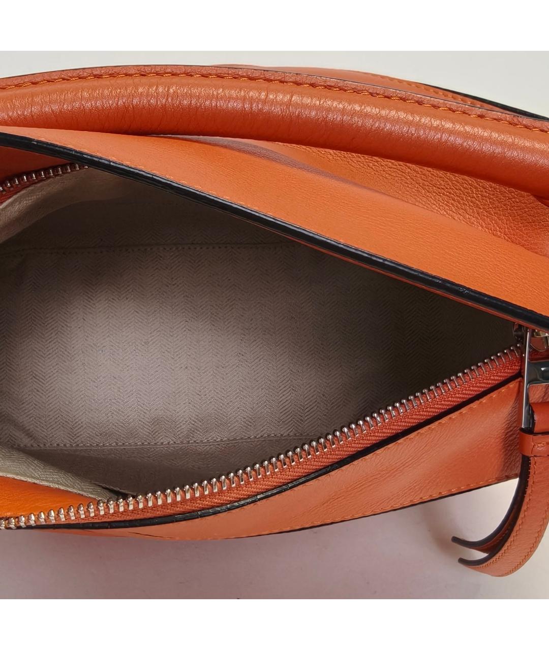 LOEWE Оранжевая кожаная сумка через плечо, фото 7