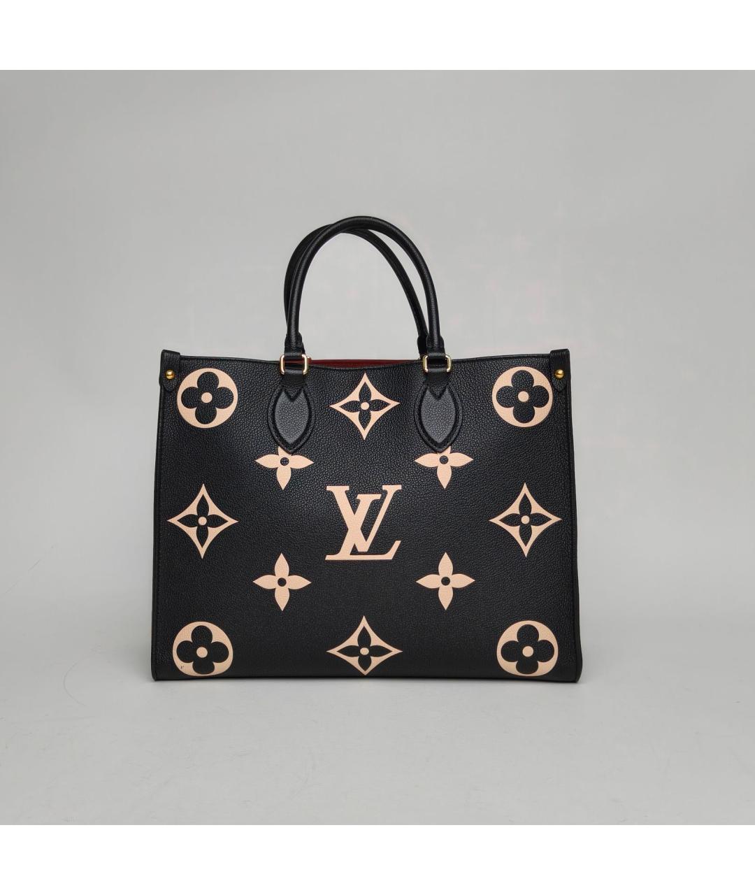 LOUIS VUITTON Черная кожаная сумка через плечо, фото 4