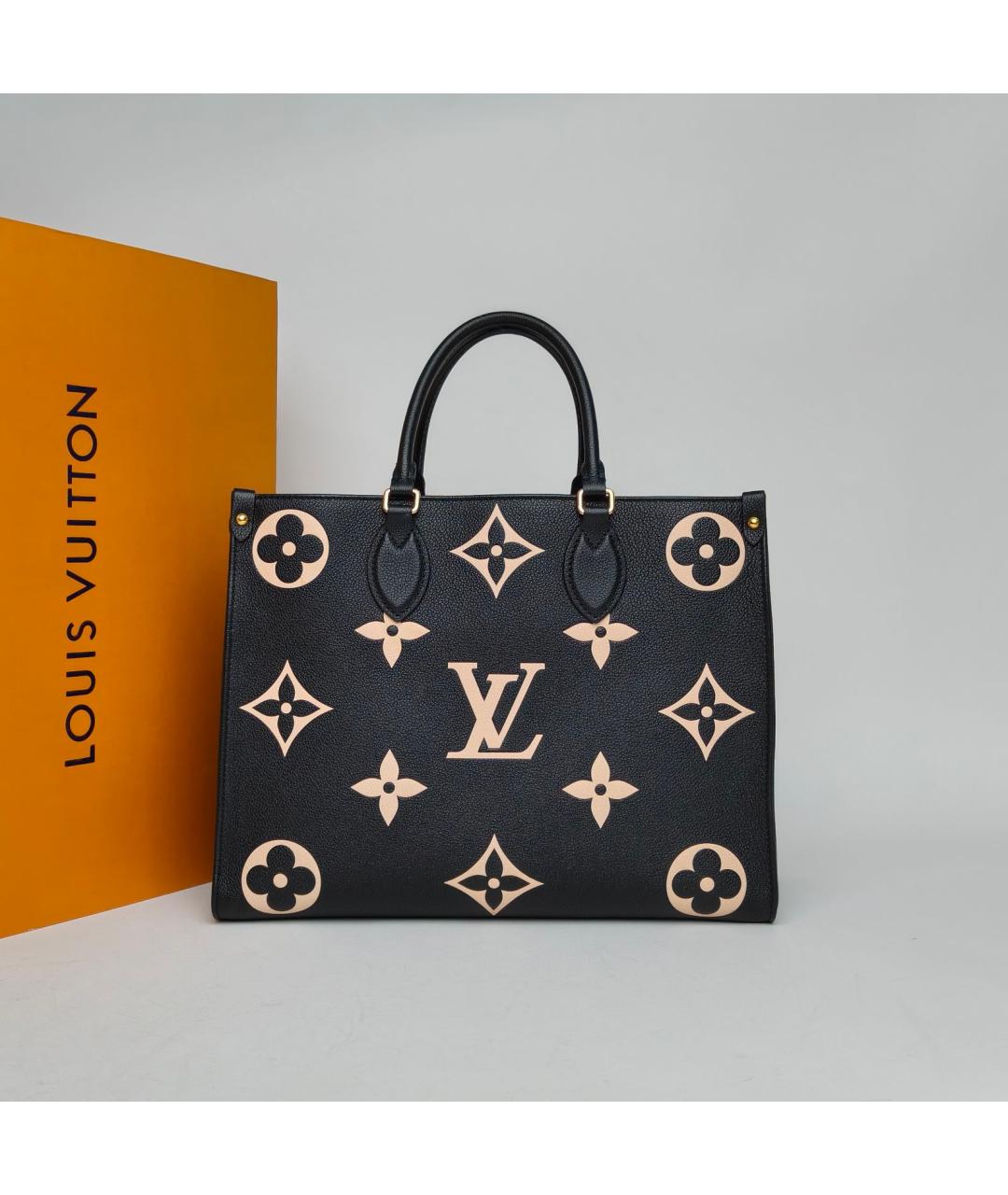 LOUIS VUITTON Черная кожаная сумка через плечо, фото 7