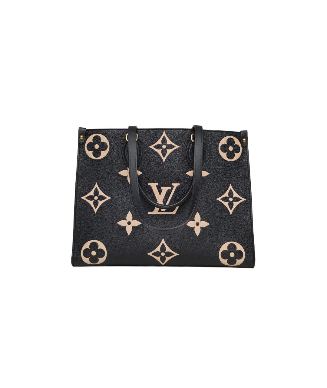 LOUIS VUITTON Черная кожаная сумка через плечо, фото 1