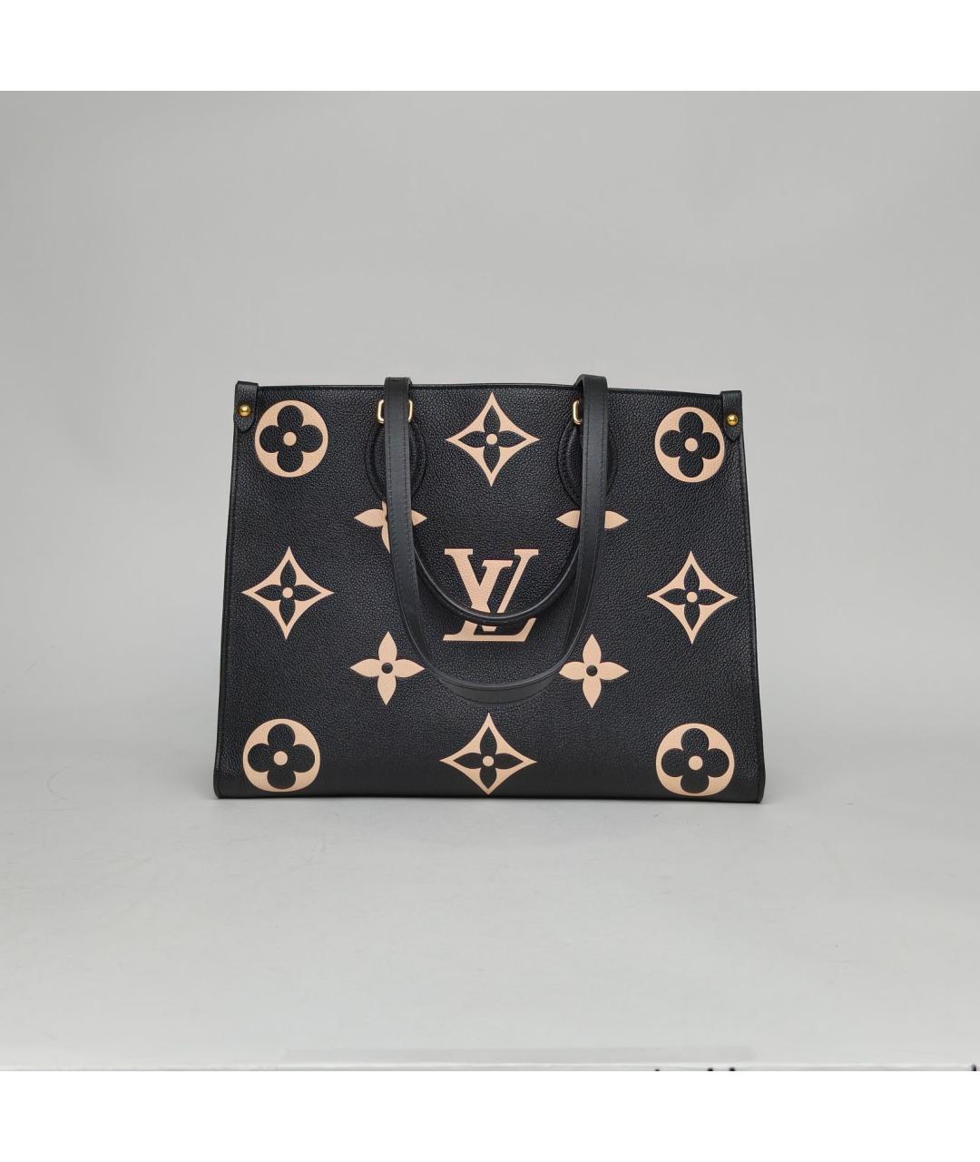 LOUIS VUITTON Черная кожаная сумка через плечо, фото 2