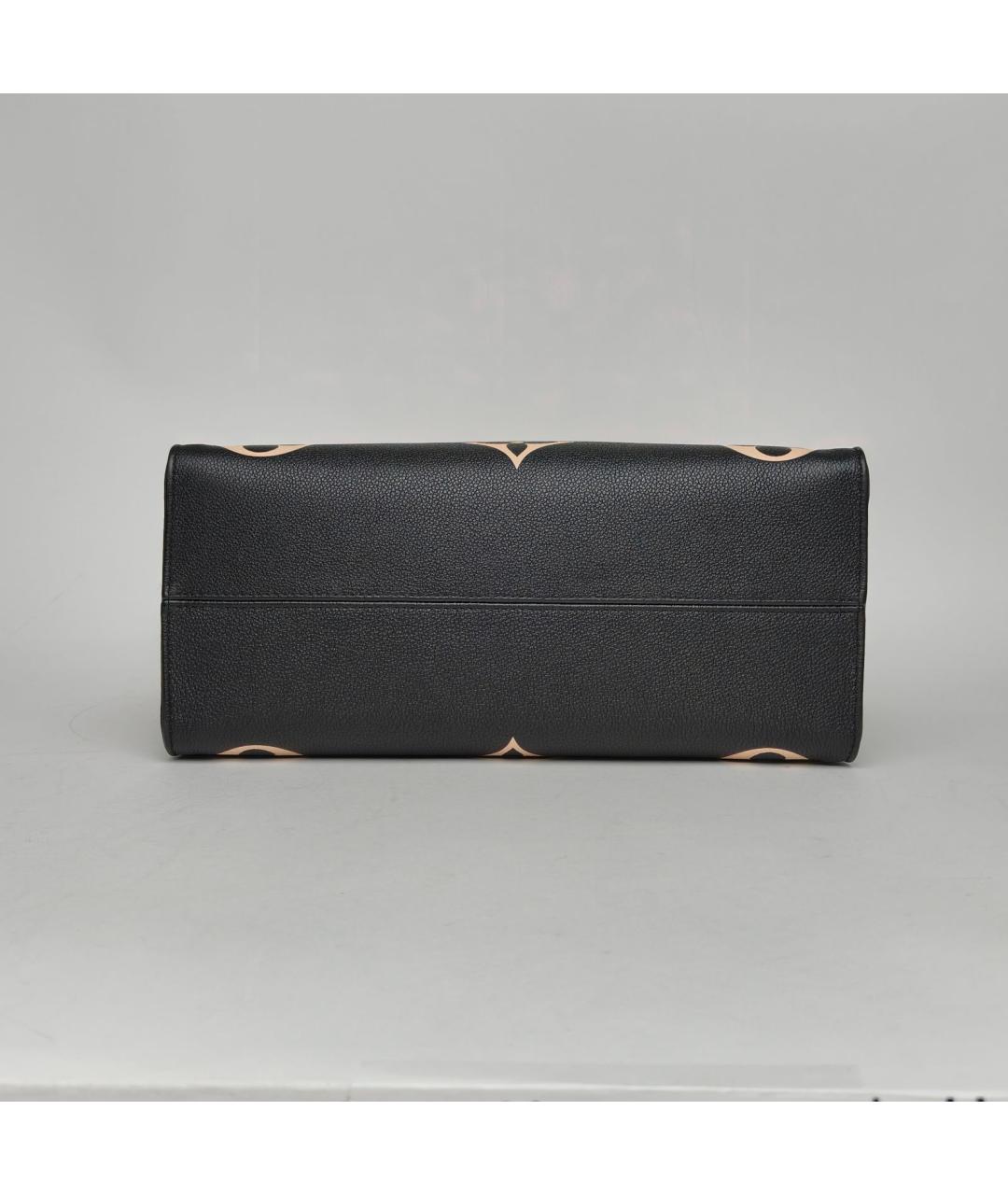 LOUIS VUITTON Черная кожаная сумка через плечо, фото 8