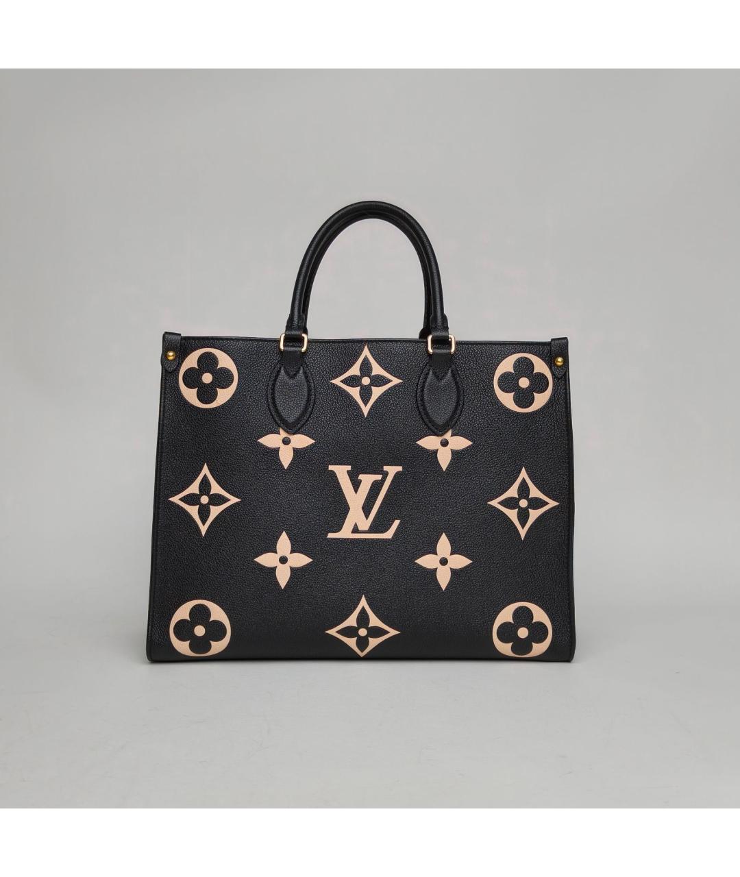 LOUIS VUITTON Черная кожаная сумка через плечо, фото 6