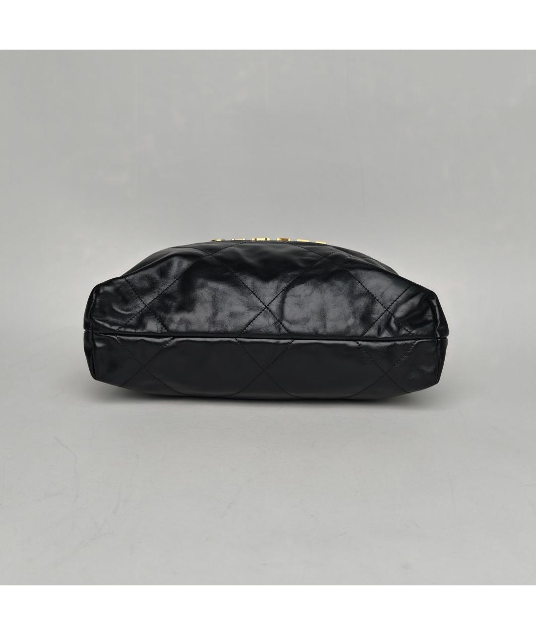 CHANEL Черная кожаная сумка через плечо, фото 6