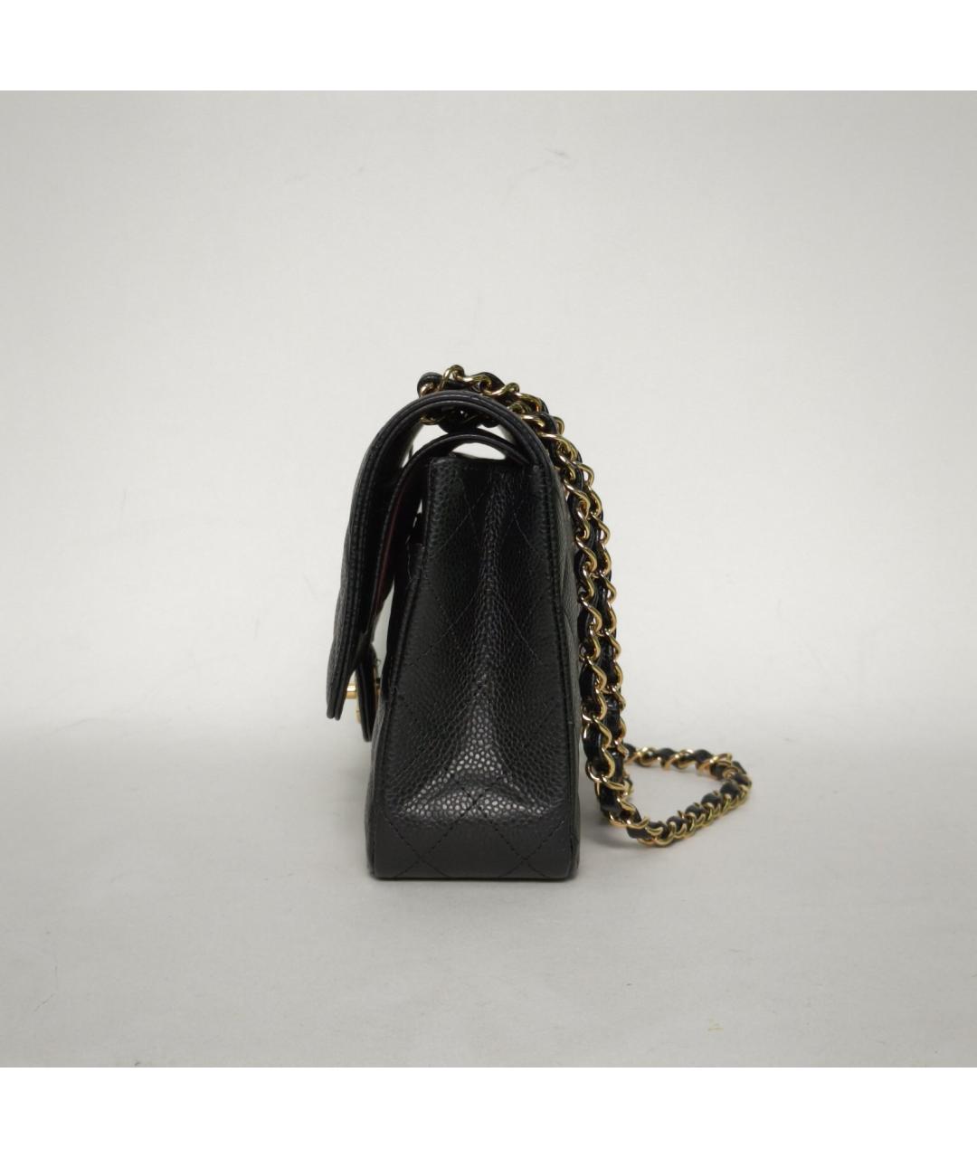CHANEL Черная кожаная сумка через плечо, фото 5