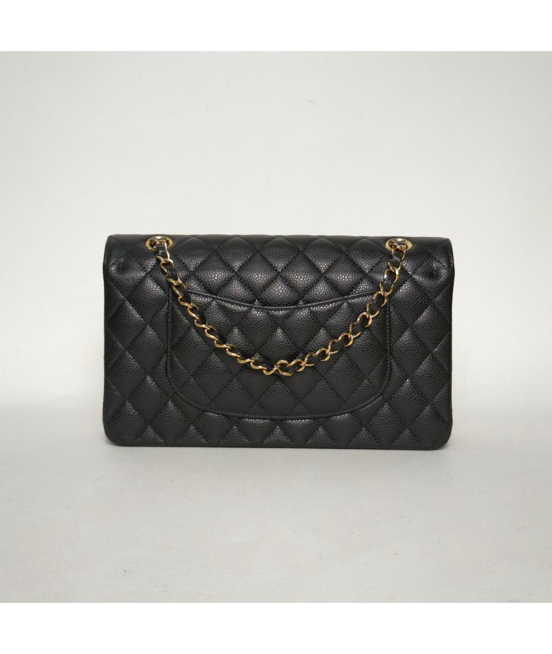 CHANEL Черная кожаная сумка через плечо, фото 4