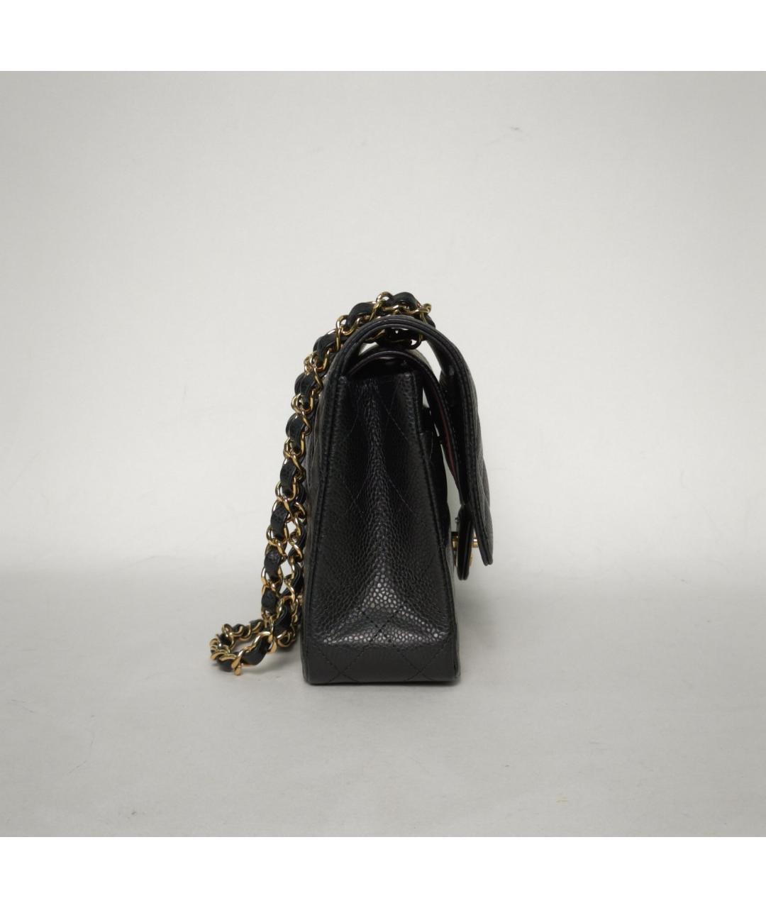 CHANEL Черная кожаная сумка через плечо, фото 3
