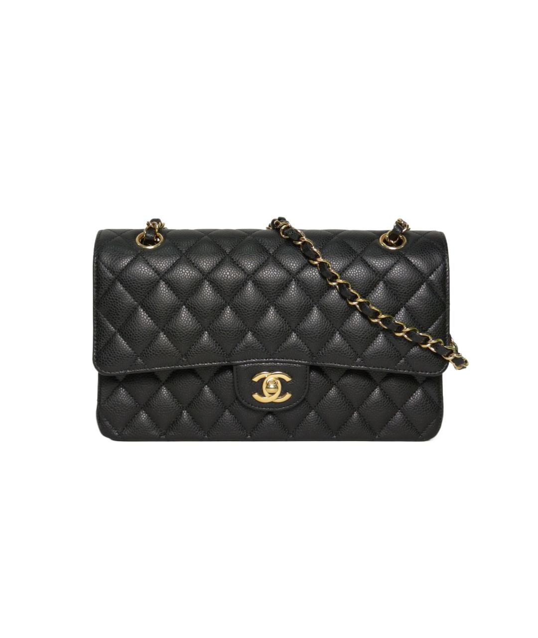 CHANEL Черная кожаная сумка через плечо, фото 1