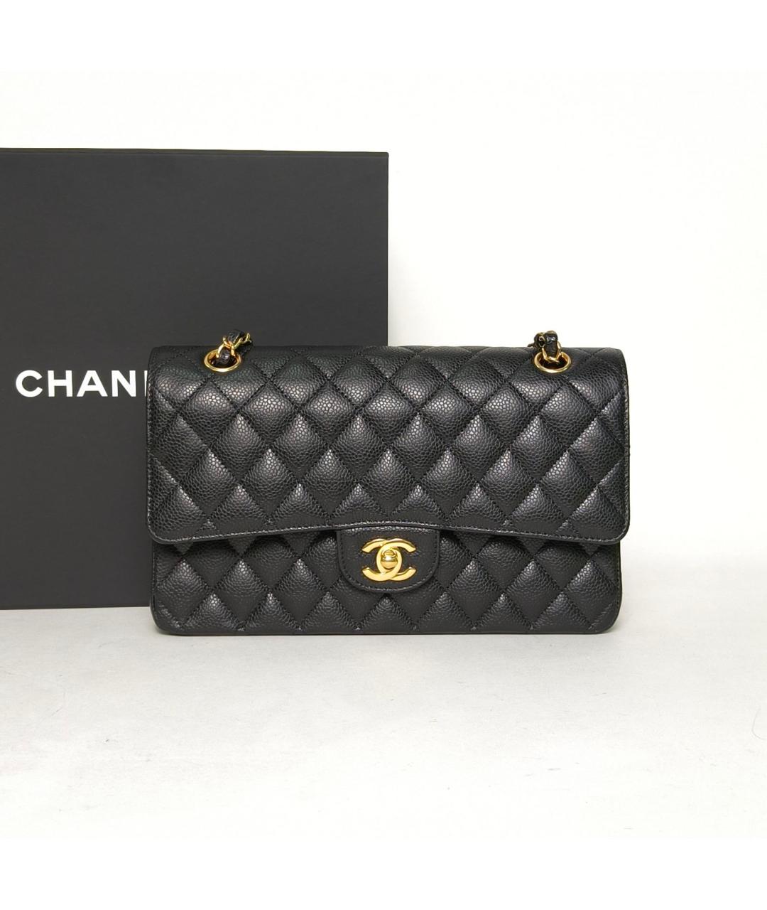 CHANEL Черная кожаная сумка через плечо, фото 9