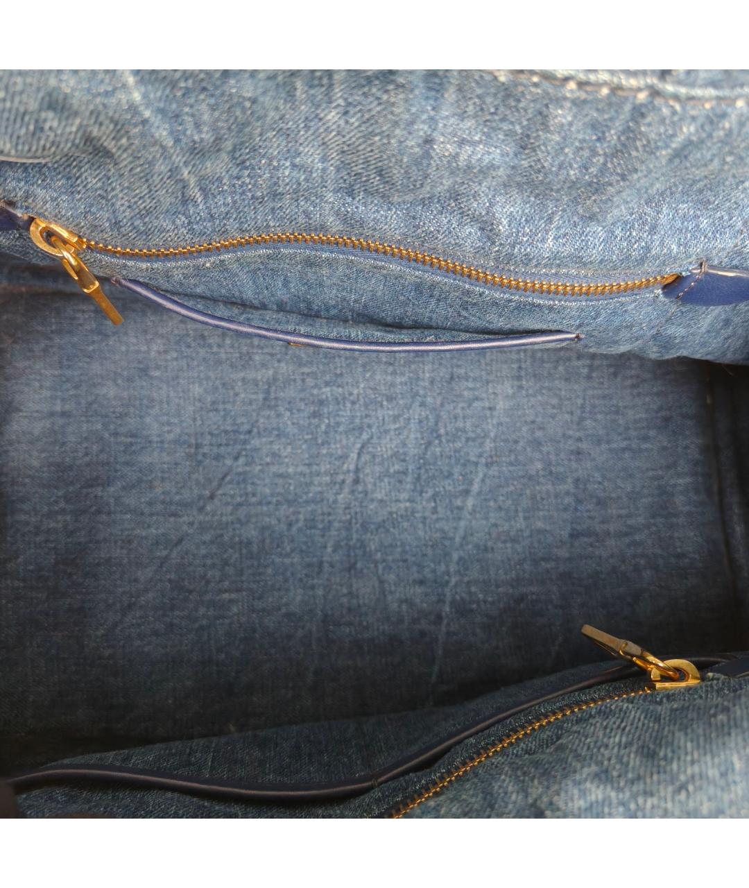 PRADA Синяя тканевая сумка через плечо, фото 7