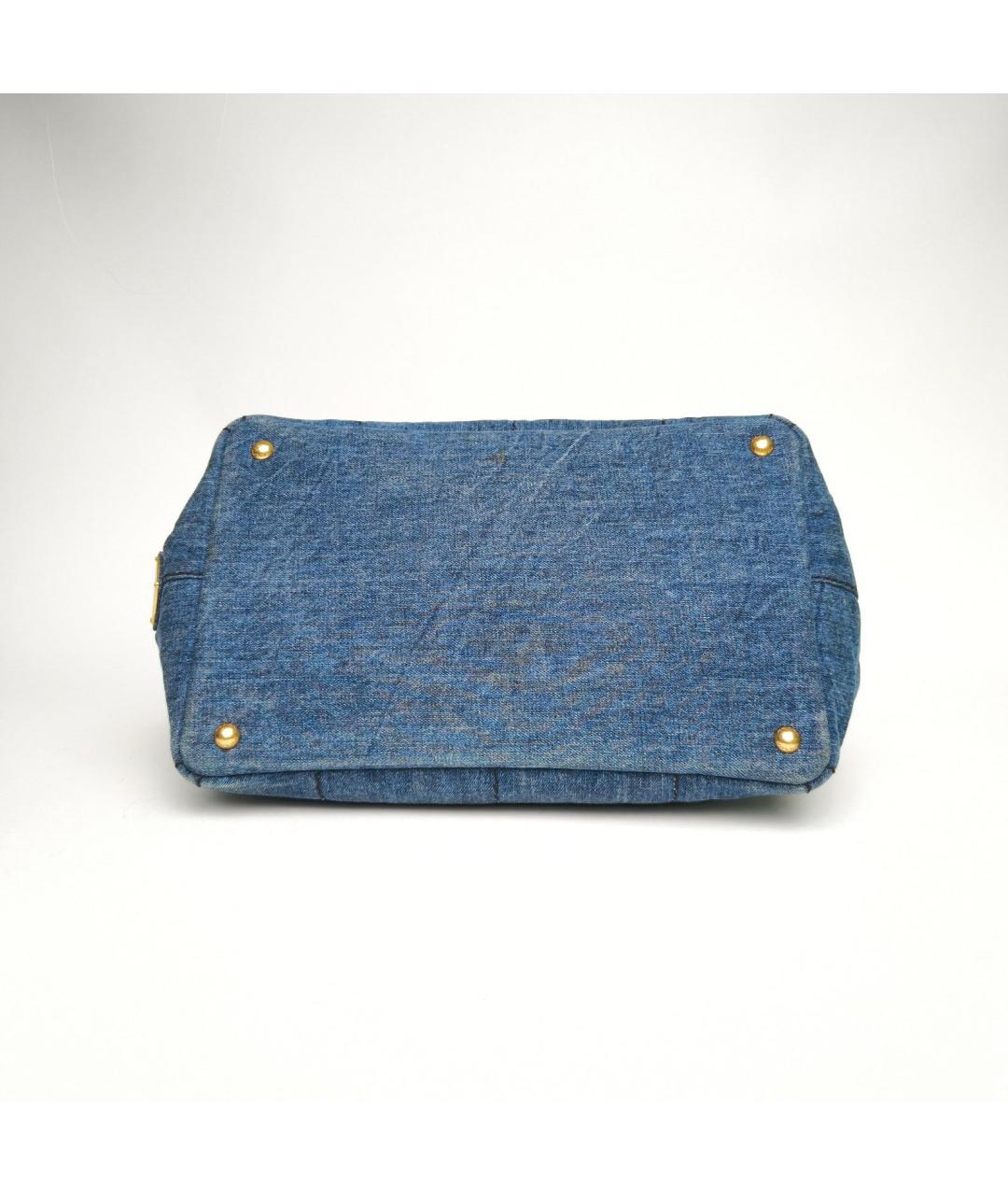 PRADA Синяя тканевая сумка через плечо, фото 6