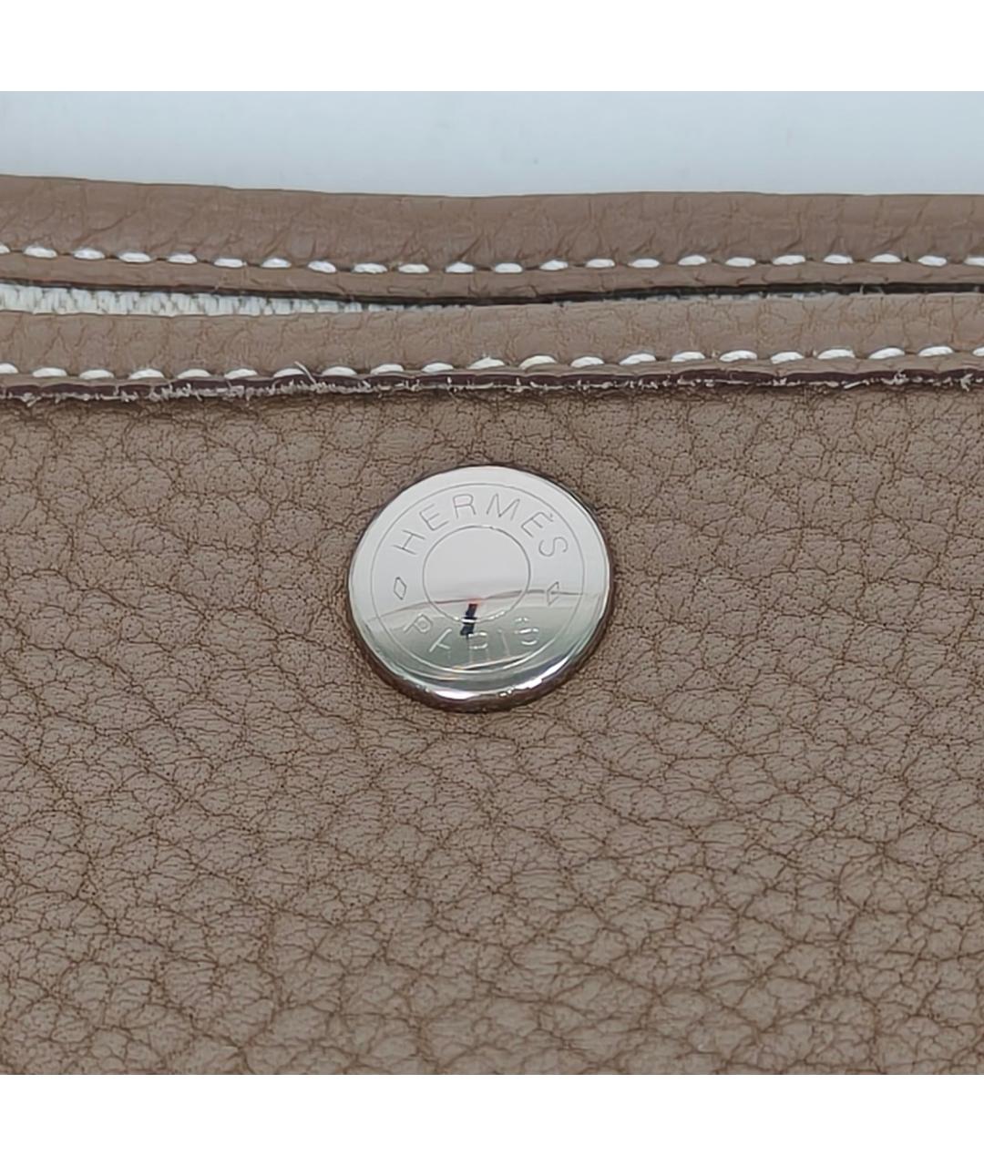 HERMES Коричневая кожаная сумка через плечо, фото 7