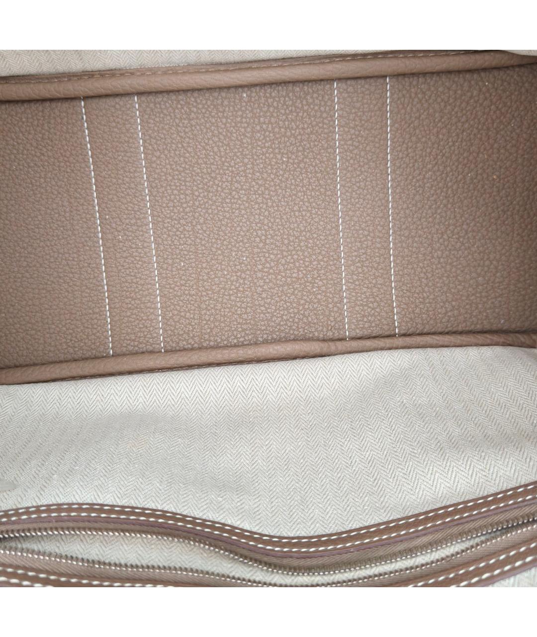 HERMES Коричневая кожаная сумка через плечо, фото 8