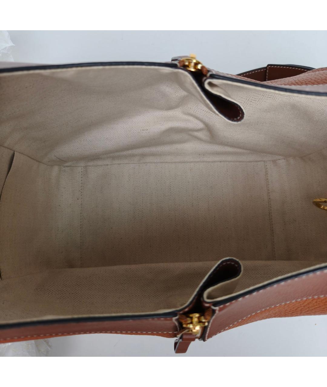 LOEWE Коричневая кожаная сумка через плечо, фото 7