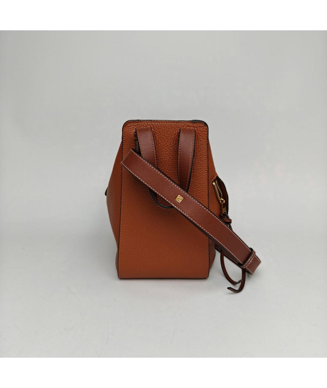 LOEWE Коричневая кожаная сумка через плечо, фото 5