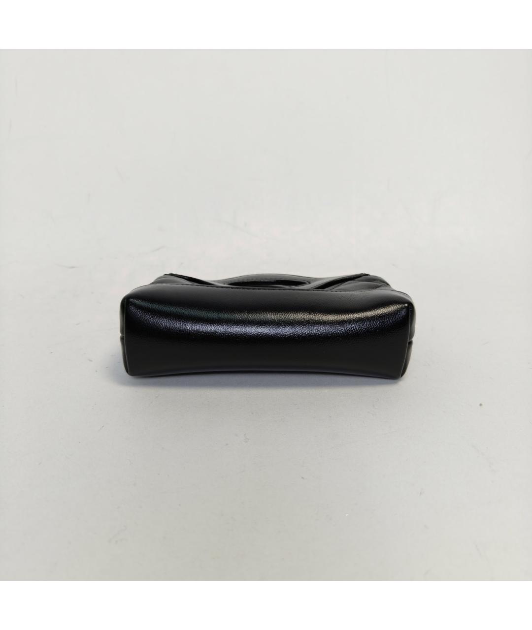 CHANEL Черная кожаная сумка через плечо, фото 6