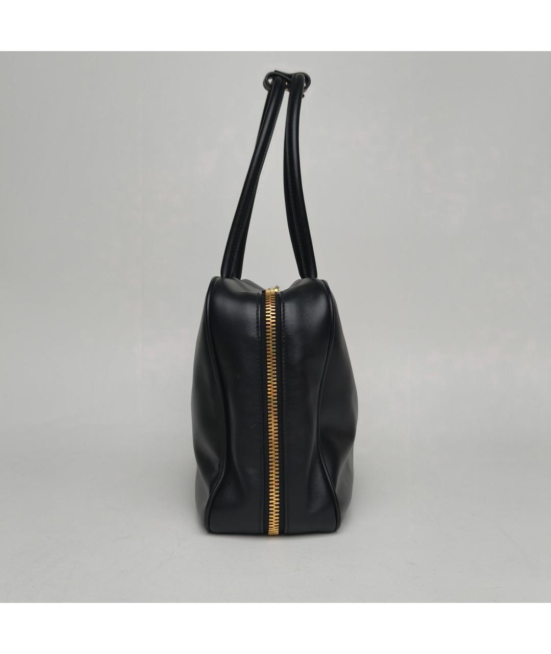 MIU MIU Черная кожаная сумка с короткими ручками, фото 3