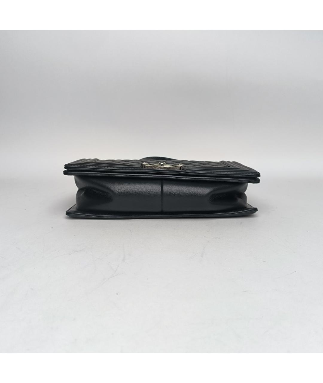 CHANEL Черная кожаная сумка через плечо, фото 6