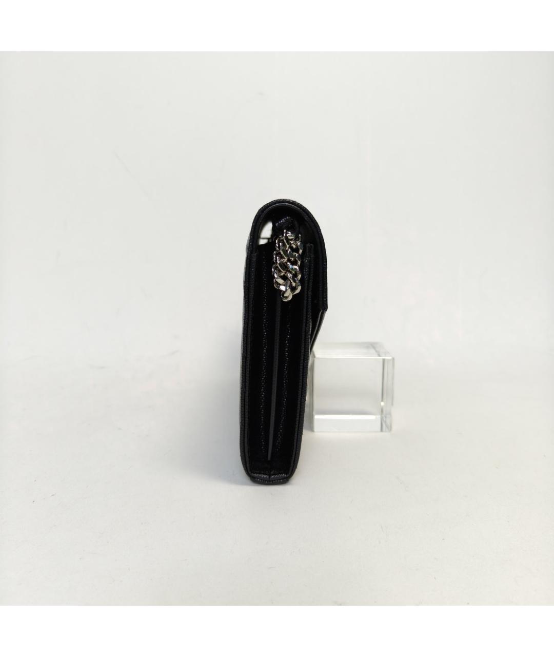 SAINT LAURENT Черная кожаная сумка через плечо, фото 5