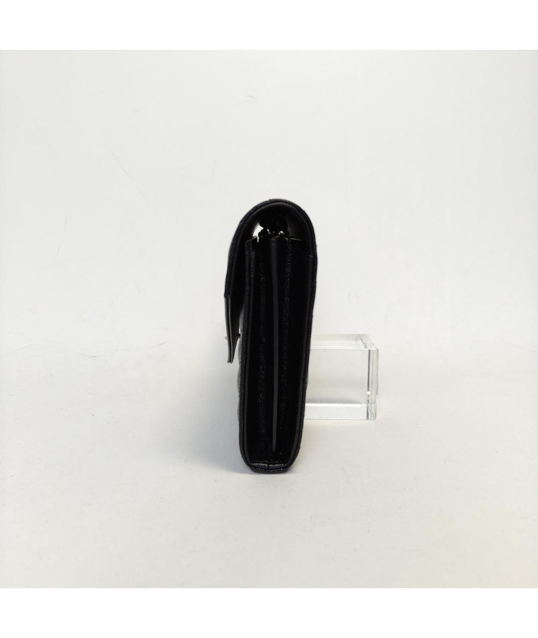 SAINT LAURENT Черная кожаная сумка через плечо, фото 3