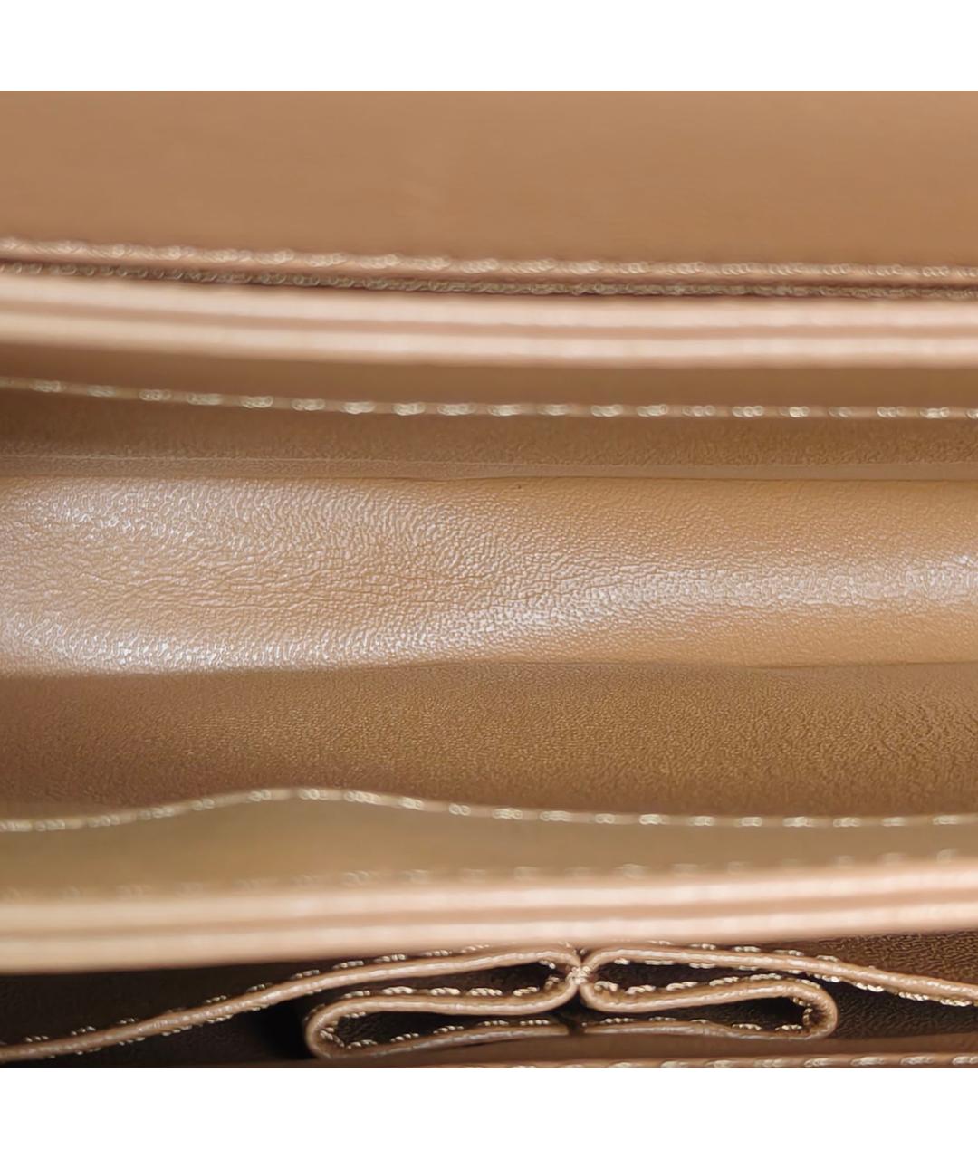 CHANEL Коричневая кожаная сумка через плечо, фото 8