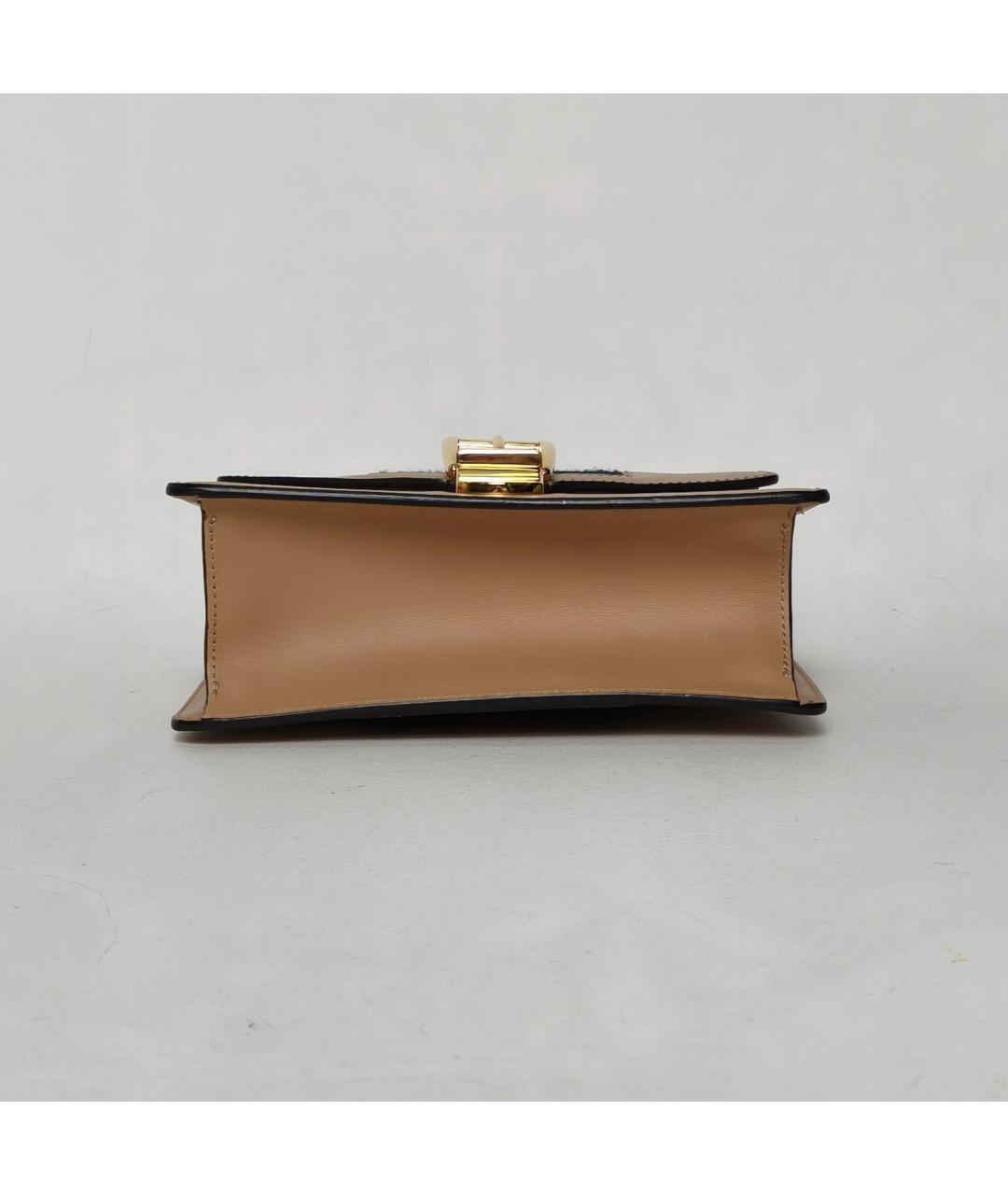 GUCCI Коричневая кожаная сумка через плечо, фото 3