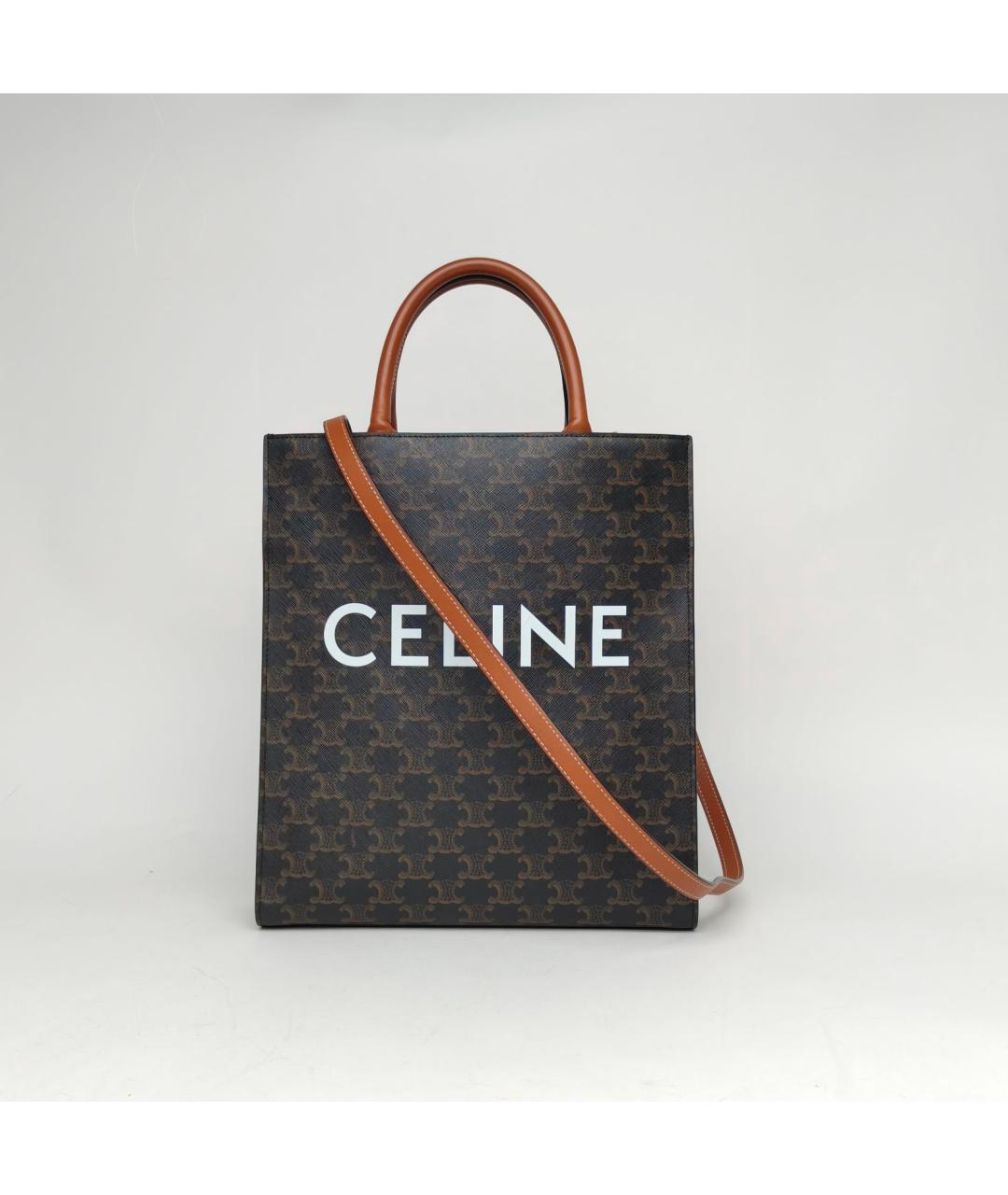 CELINE Коричневая сумка через плечо, фото 2