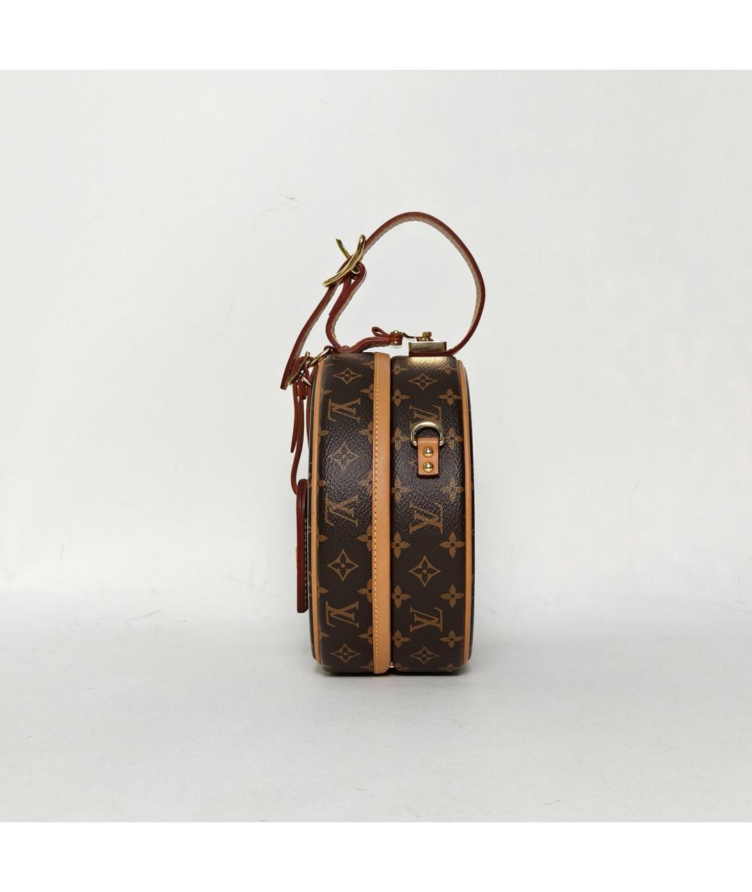 LOUIS VUITTON Коричневая кожаная сумка через плечо, фото 3