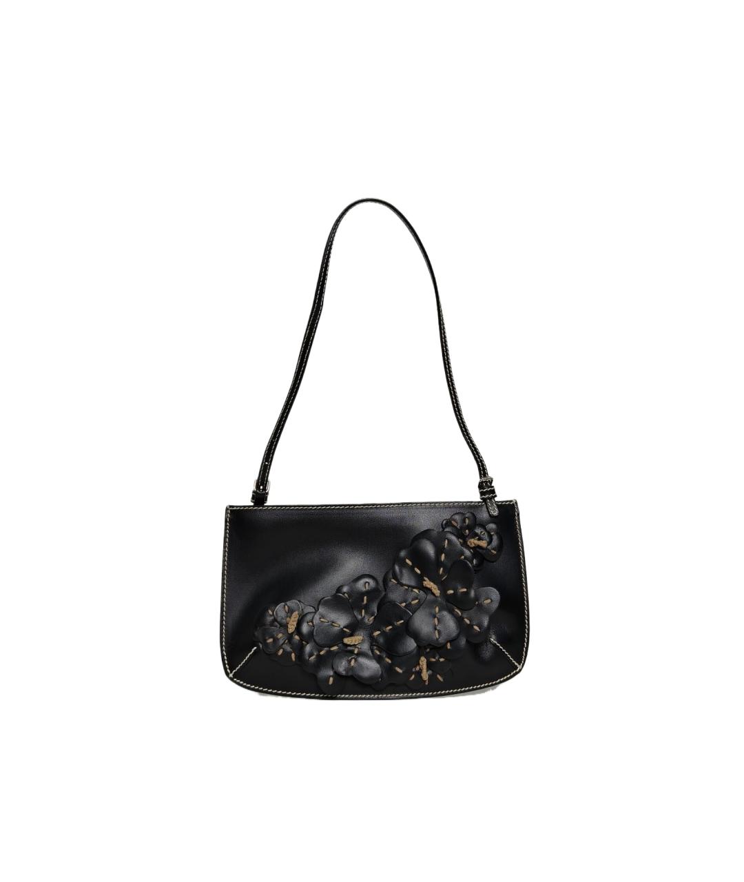 CELINE Черная кожаная сумка через плечо, фото 1