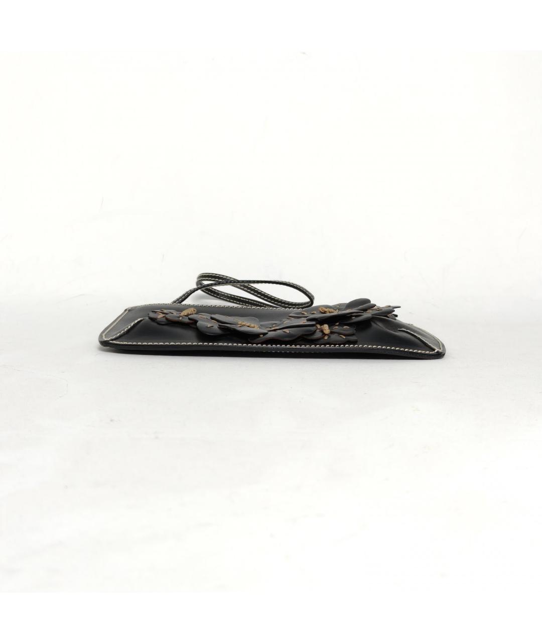 CELINE Черная кожаная сумка через плечо, фото 6