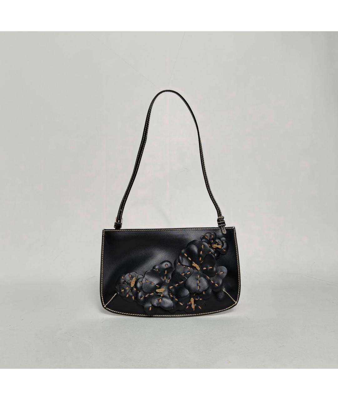 CELINE Черная кожаная сумка через плечо, фото 2