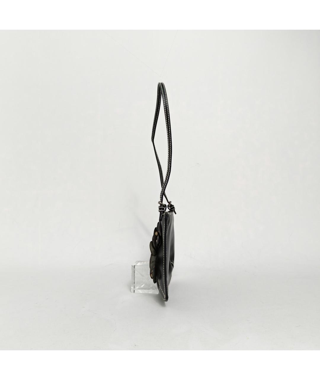 CELINE Черная кожаная сумка через плечо, фото 3