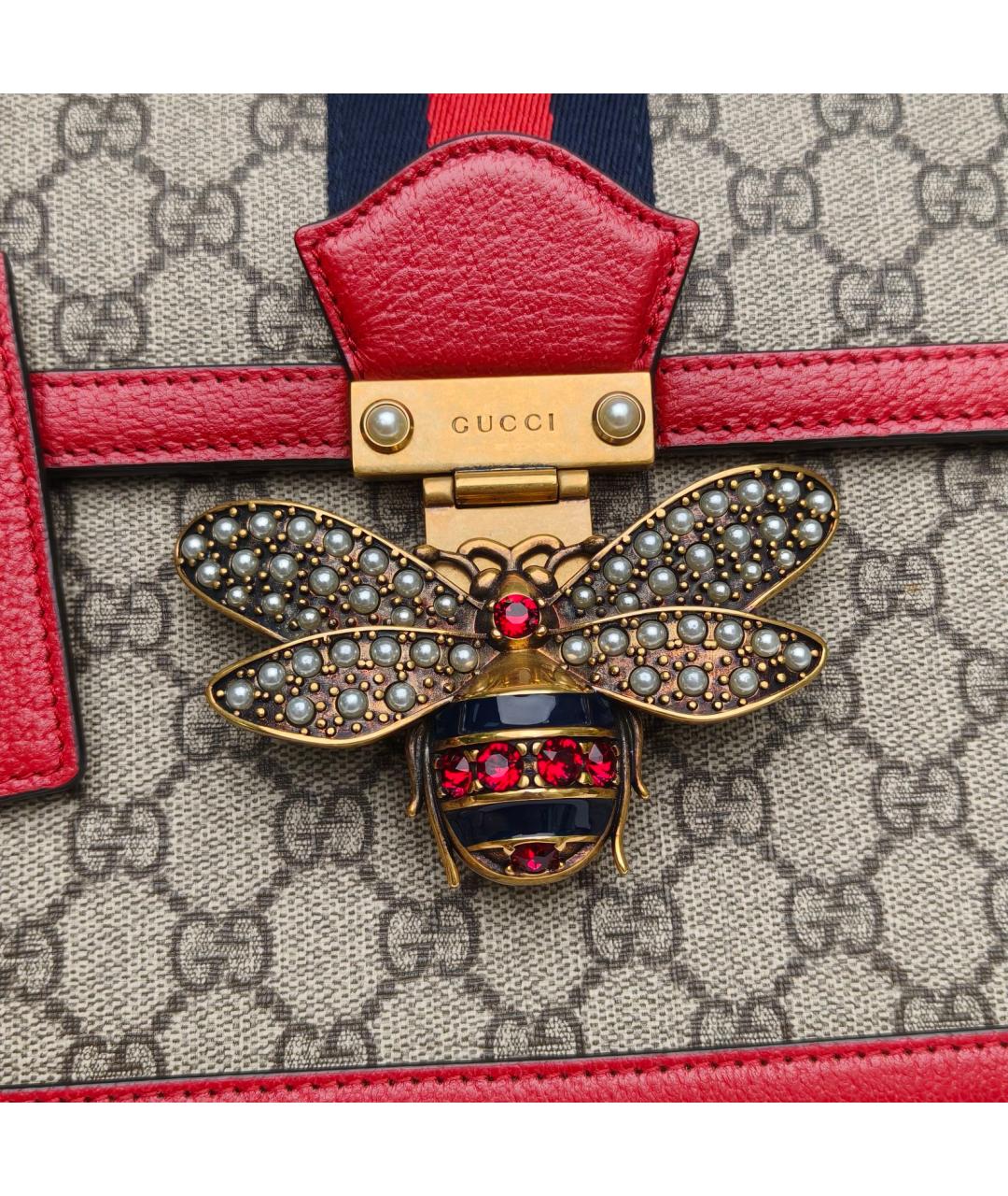 GUCCI Красная сумка через плечо, фото 5