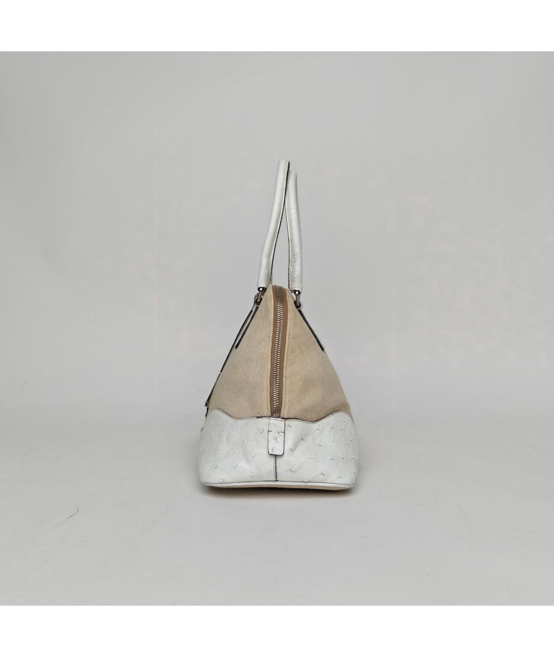 PRADA Бежевая сумка через плечо из экзотической кожи, фото 5