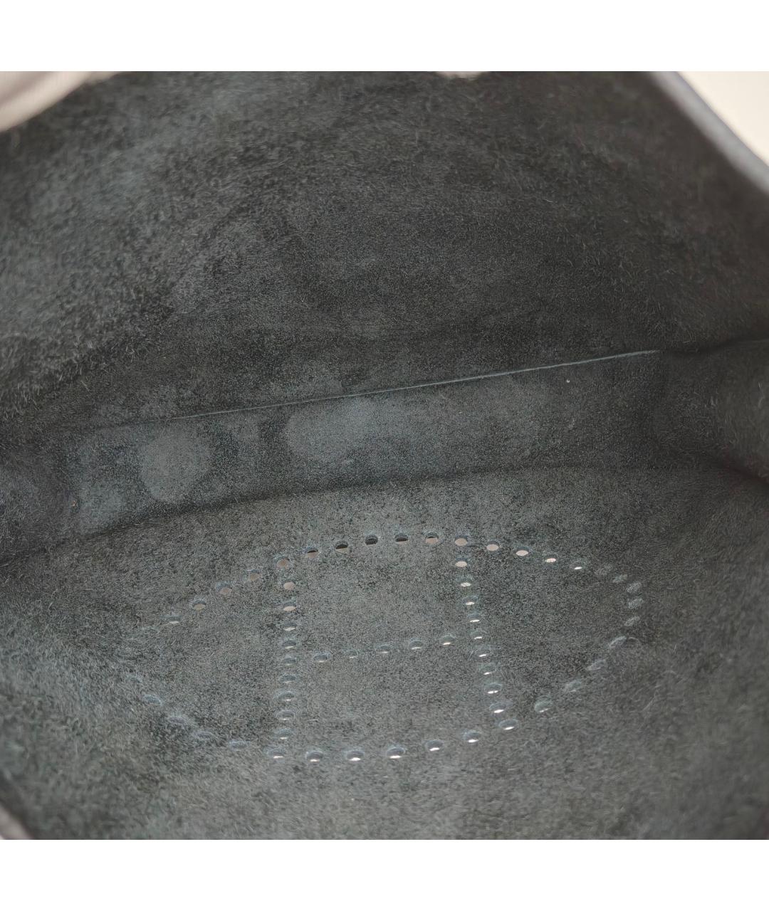 HERMES Черная кожаная сумка через плечо, фото 7