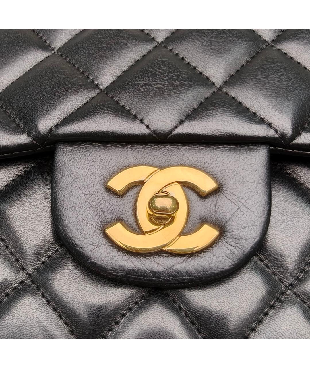 CHANEL Черная кожаная сумка через плечо, фото 7