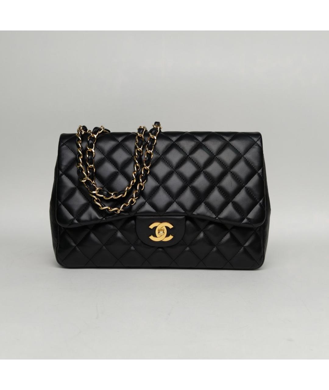 CHANEL Черная кожаная сумка через плечо, фото 2