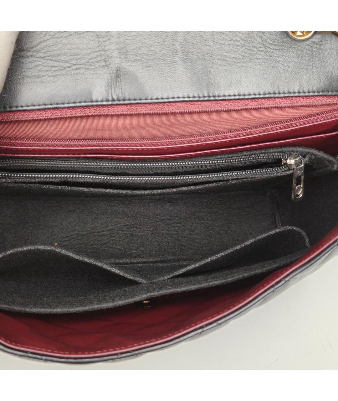 CHANEL Черная кожаная сумка через плечо, фото 8